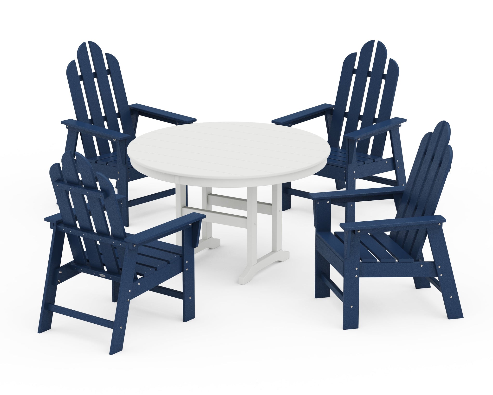 Long Island 5-Piece Round Farmhouse Dining Set