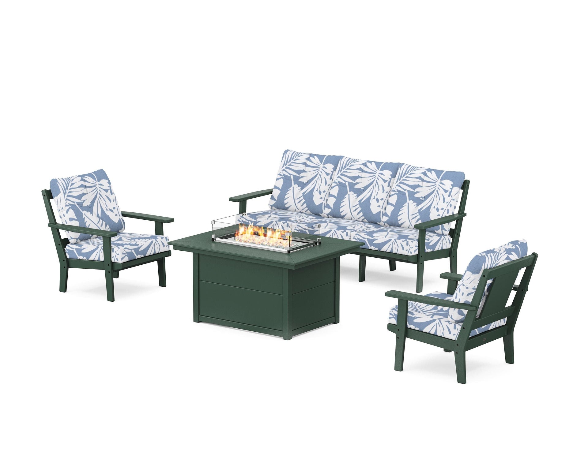 Prairie Deep Seating Fire Pit Table Set