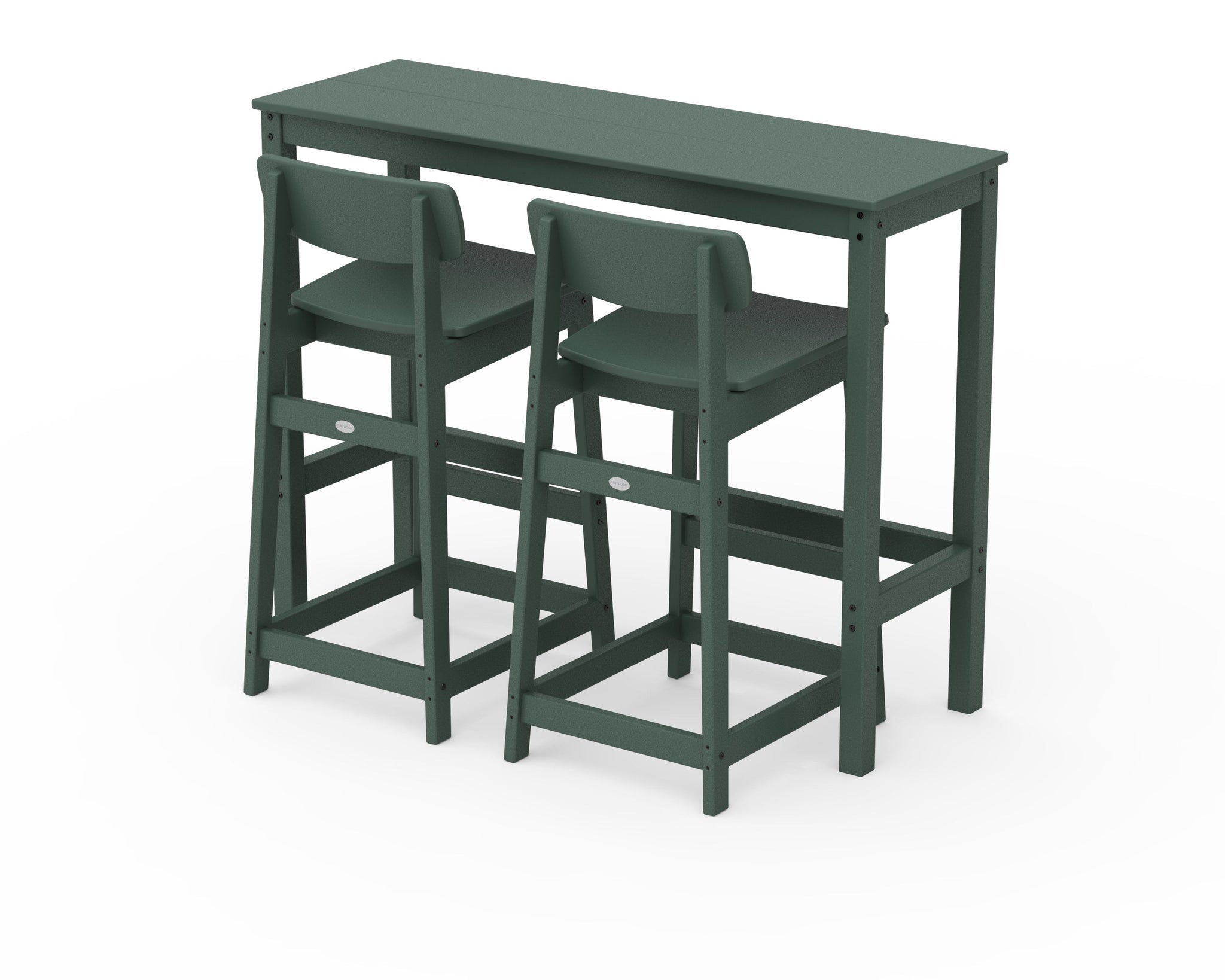 Modern Studio Urban Lowback Bar Chair 3-Piece Balcony Set