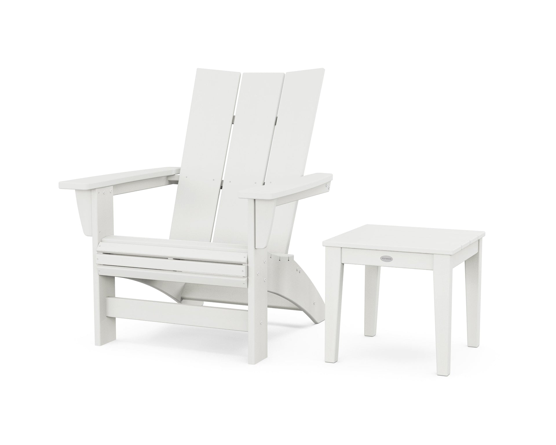 Modern Grand Adirondack Chair with Side Table