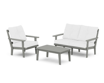 Oxford 3-Piece Deep Seating Set with Loveseat