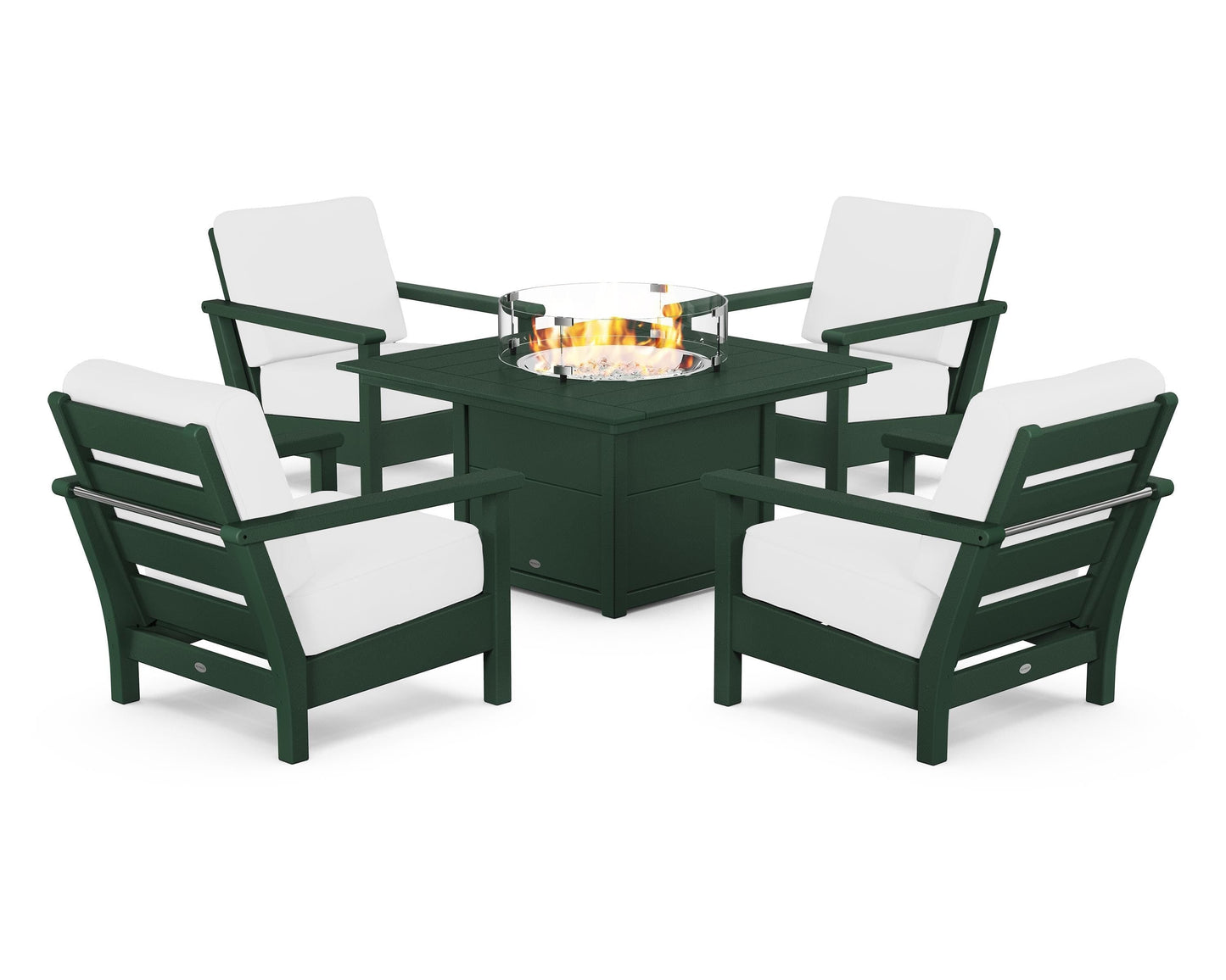 Harbour 5-Piece Conversation Set with Fire Pit Table