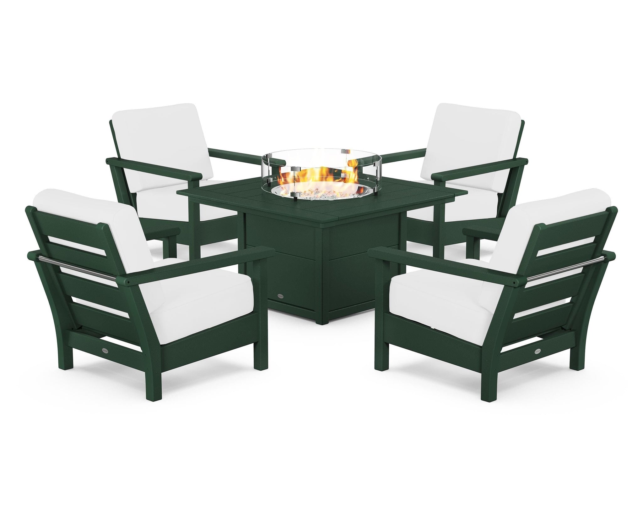 Harbour 5-Piece Conversation Set with Fire Pit Table