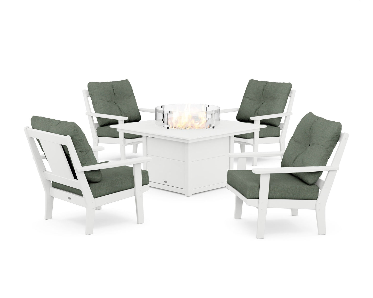 Prairie 5-Piece Deep Seating Set with Fire Pit Table