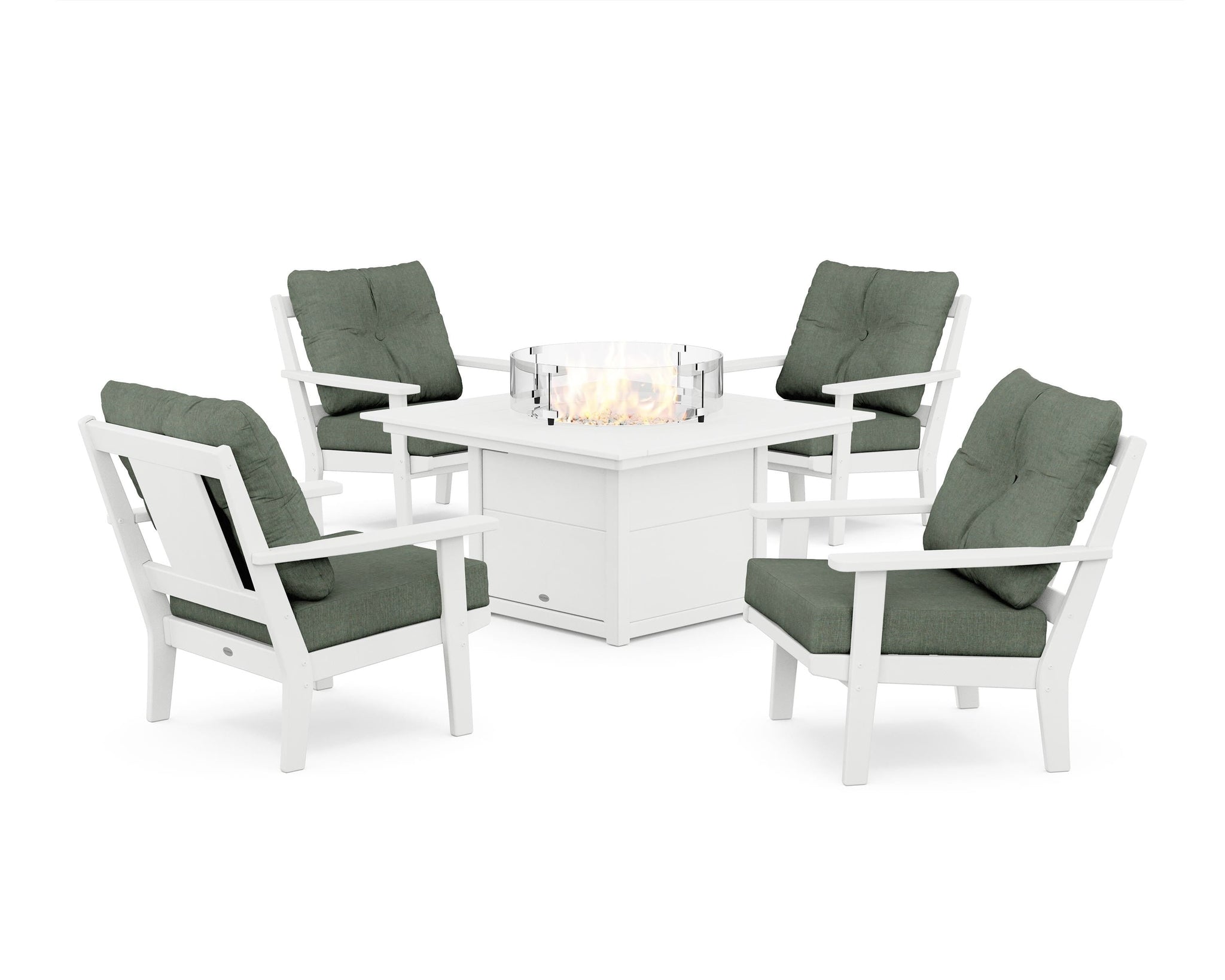 Prairie 5-Piece Deep Seating Set with Fire Pit Table