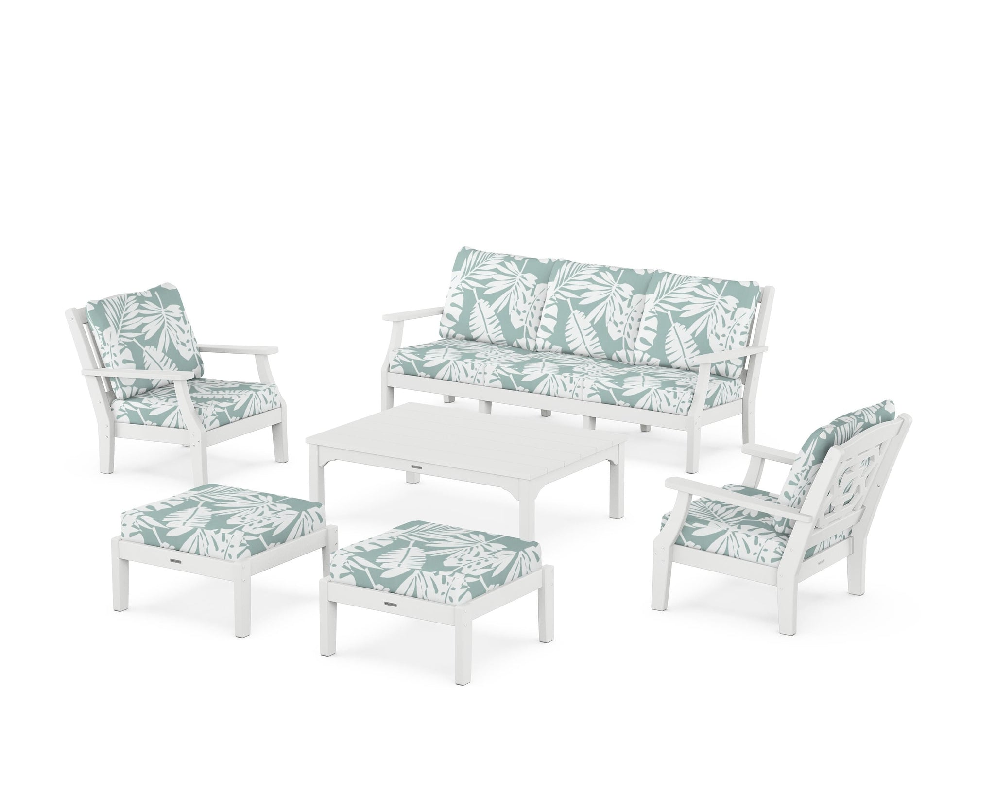 Chinoiserie 6-Piece Lounge Sofa Set