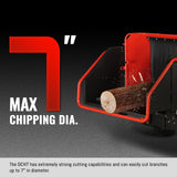 MechMaxx DCH7 Wood Chipper 25HP 750cc Twin Cylinder ZONSEN Petrol Engine 7" Hydraulic Feeding New