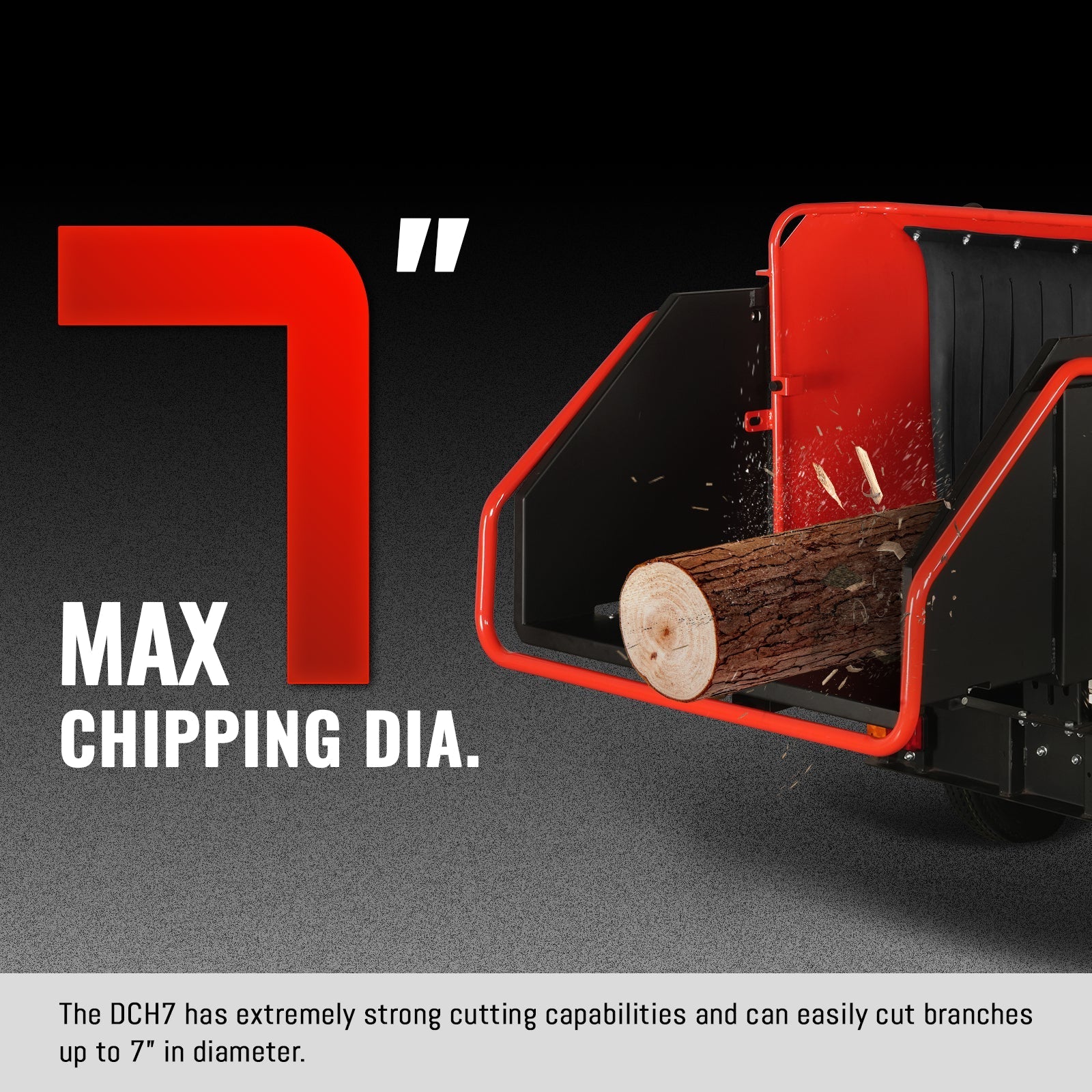 MechMaxx DCH7 Wood Chipper Honda GX690 22HP 688cc Twin Cylinder Gasoline Engine Powered 7" Hydraulic Feeding New