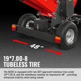 MechMaxx B200 Wood Chipper 8" Honda Electric Start 688cc 22HP Gas Powered 4-Wheel Drum with Taillight New