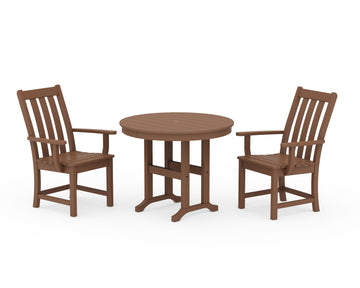 Vineyard 3-Piece Round Dining Set