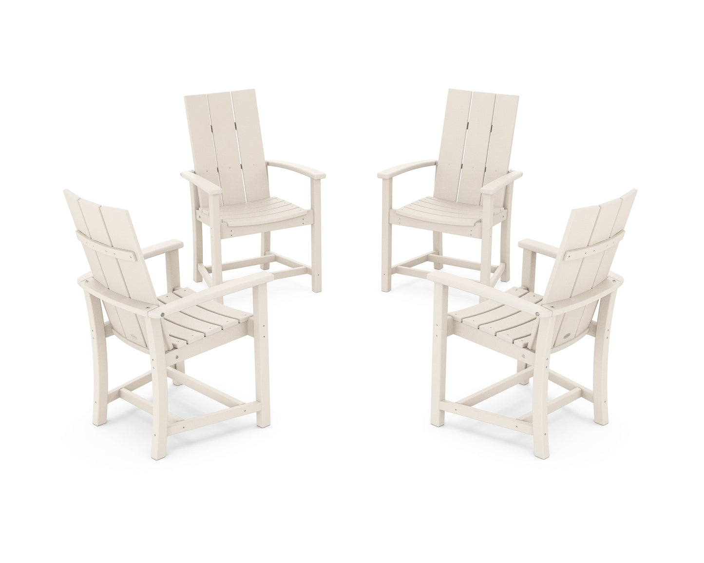 Modern 4-Piece Upright Adirondack Conversation Set