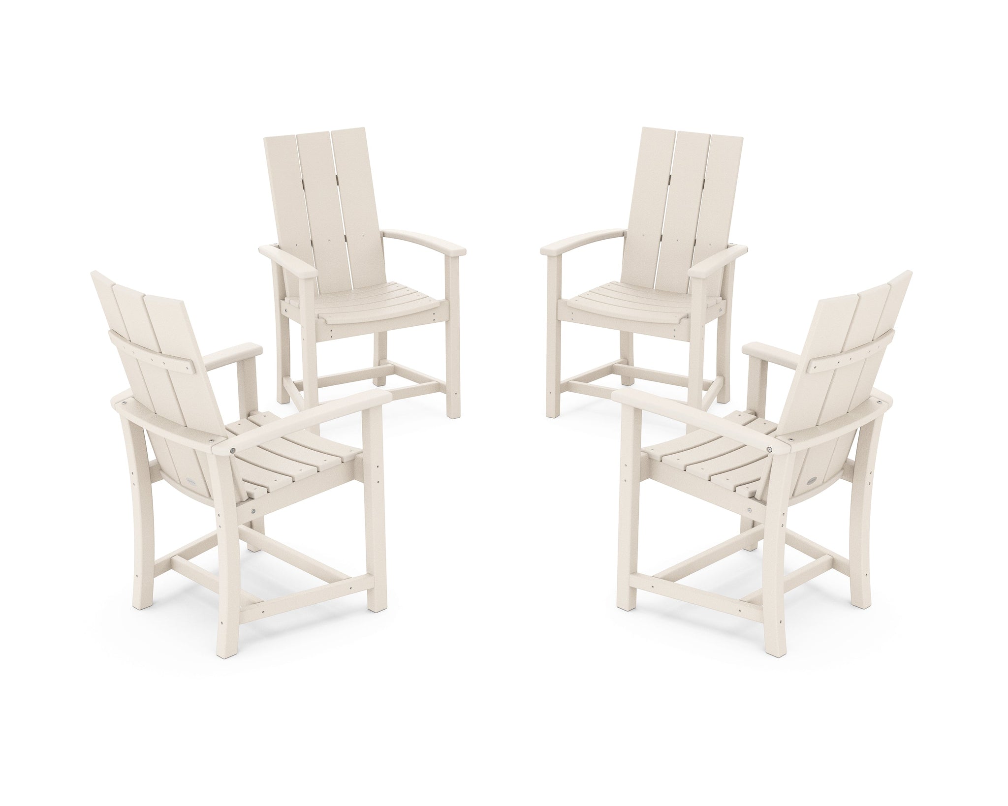 Modern 4-Piece Upright Adirondack Conversation Set