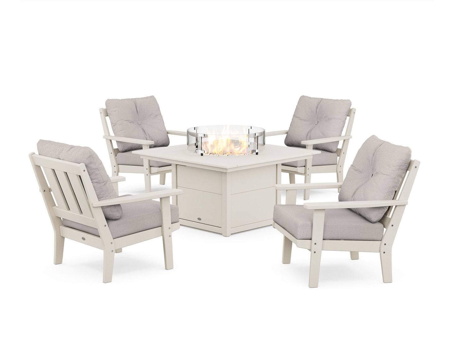 Oxford 5-Piece Deep Seating Set with Fire Pit Table