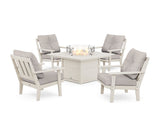 Oxford 5-Piece Deep Seating Set with Fire Pit Table