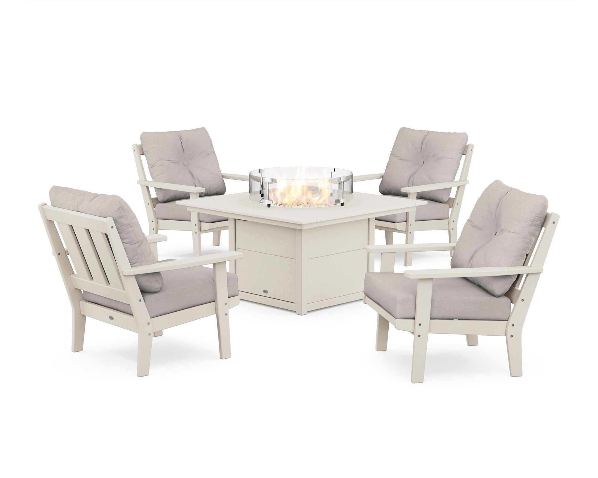 Oxford 5-Piece Deep Seating Set with Fire Pit Table
