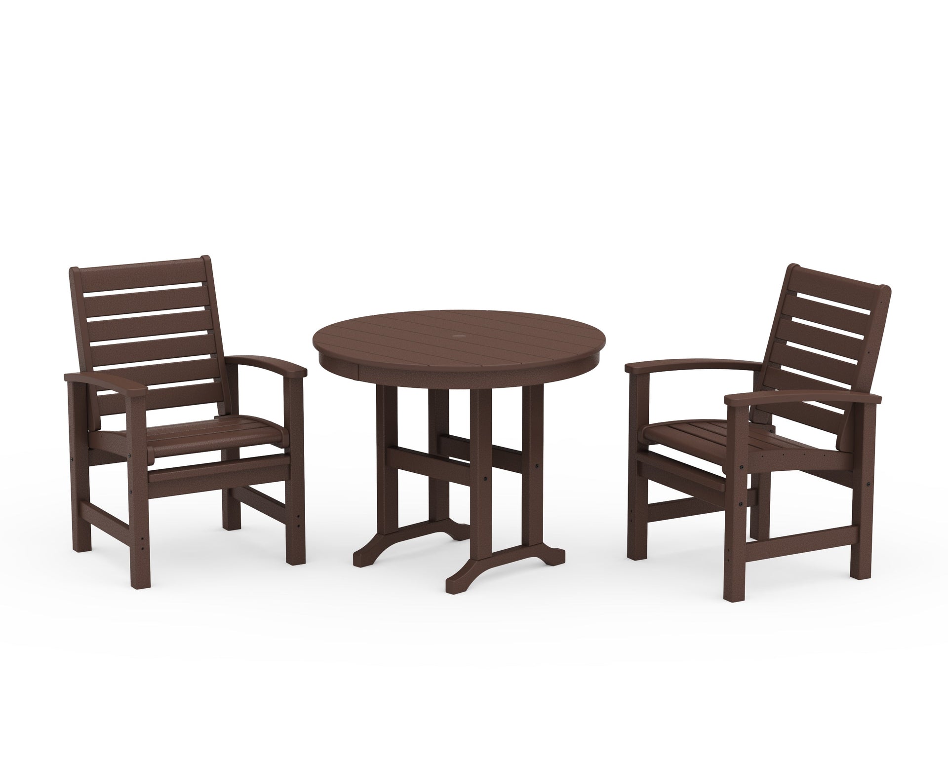 Signature 3-Piece Round Farmhouse Dining Set