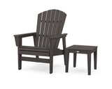 Nautical Grand Upright Adirondack Chair with Side Table