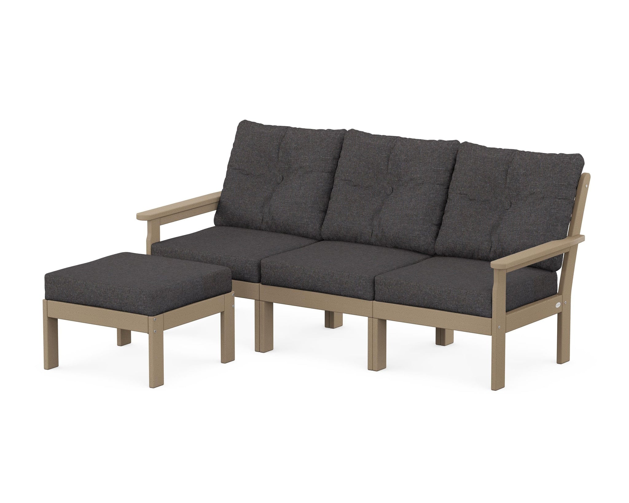 Vineyard 4-Piece Sectional with Ottoman