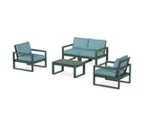 EDGE Sectional 4-Piece Deep Seating Set with Loveseat