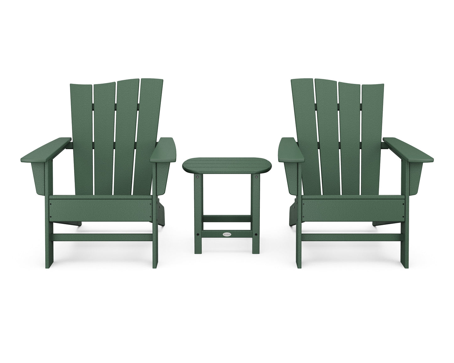 Wave 3-Piece Adirondack Chair Set