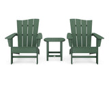 Wave 3-Piece Adirondack Chair Set