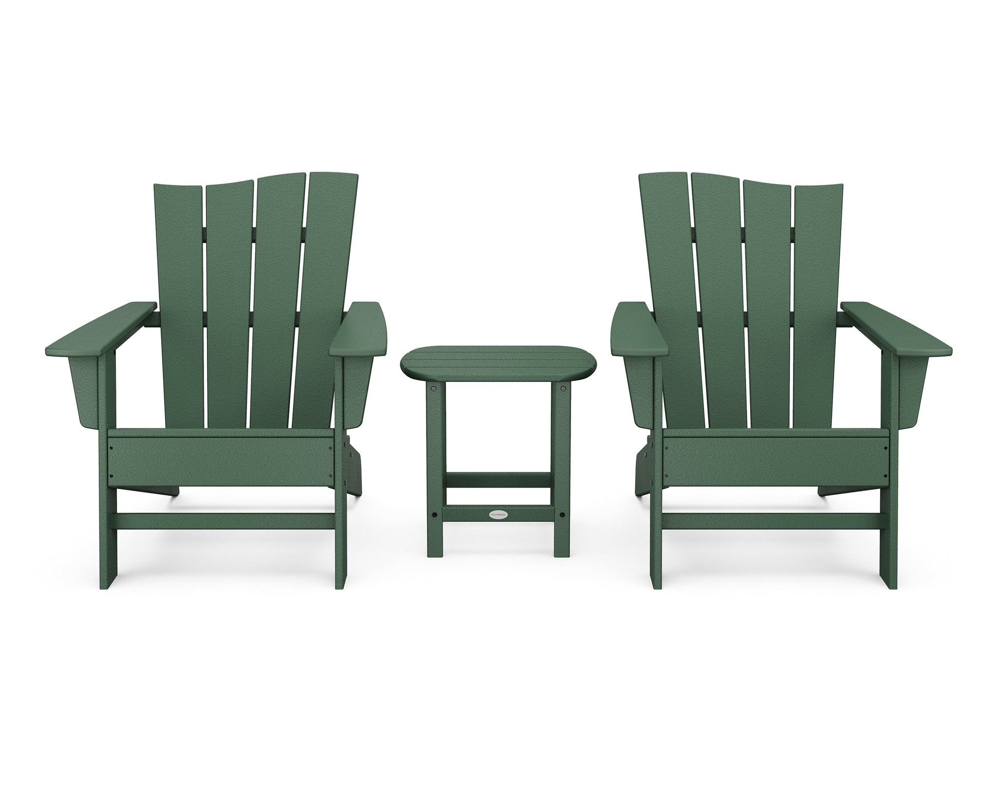 Wave 3-Piece Adirondack Chair Set