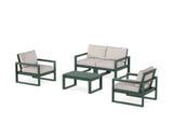 EDGE Sectional 4-Piece Deep Seating Set with Loveseat