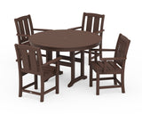 Mission 5-Piece Round Farmhouse Dining Set
