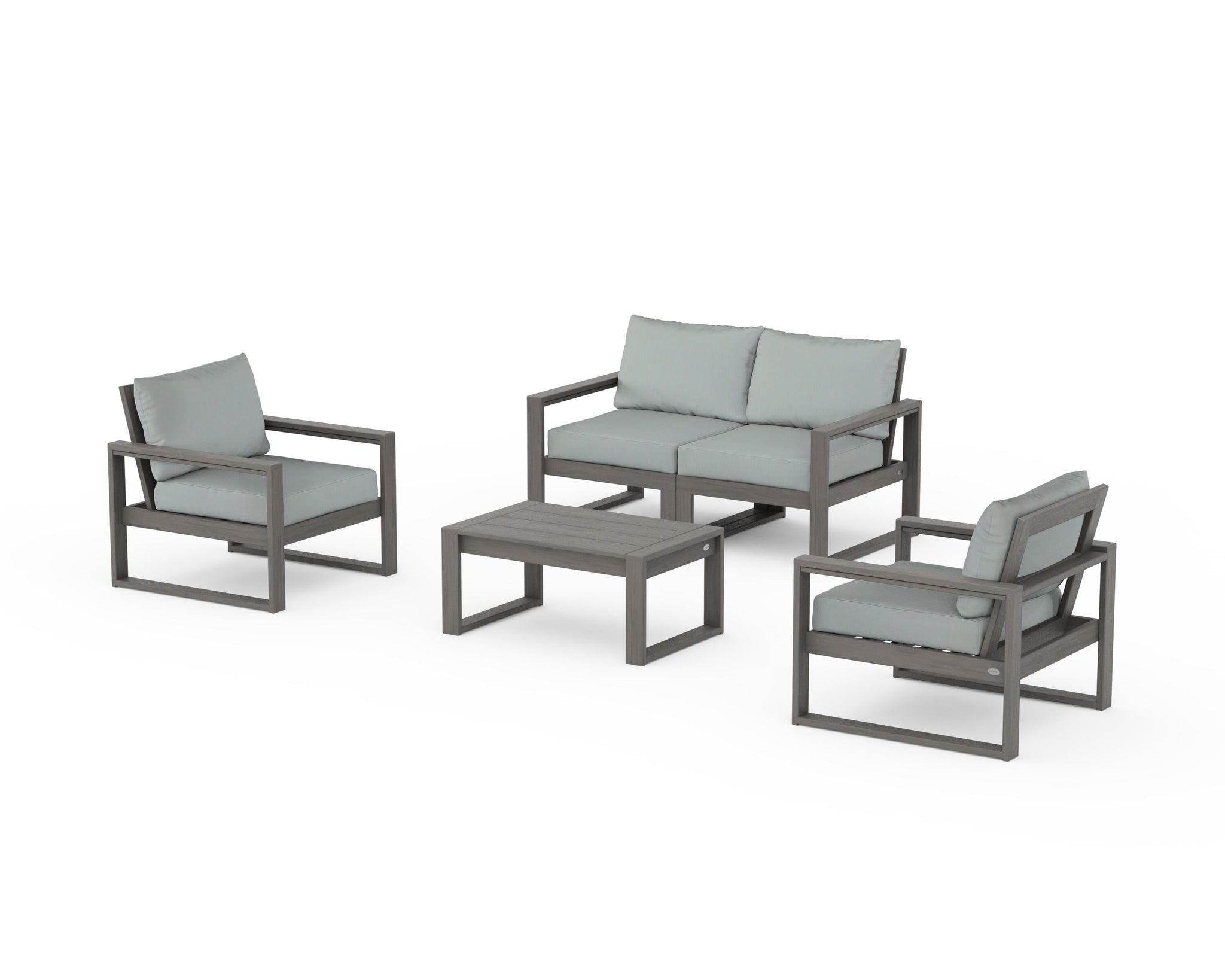 EDGE Sectional 4-Piece Deep Seating Set with Loveseat