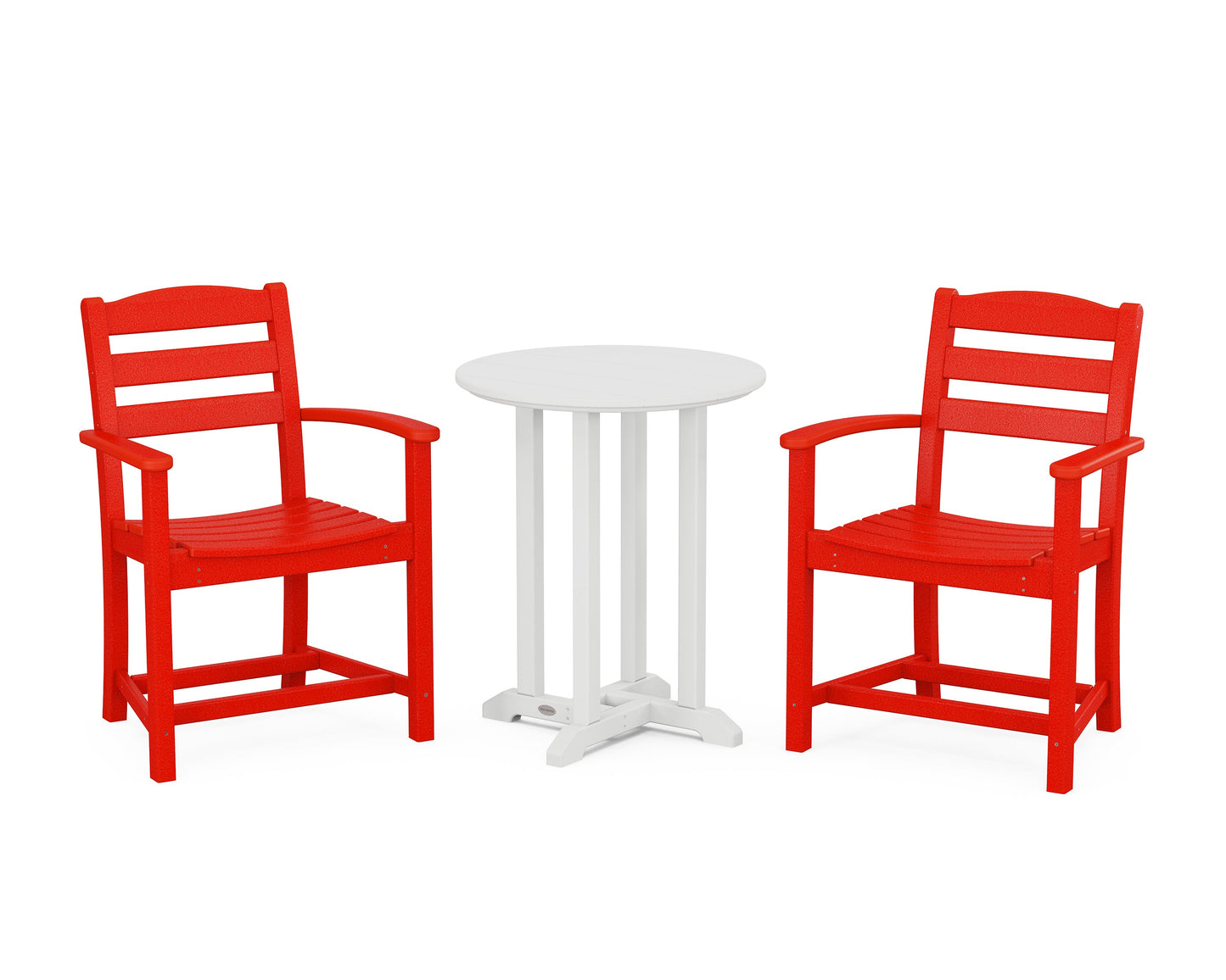La Casa Café 3-Piece Round Bistro Dining Set