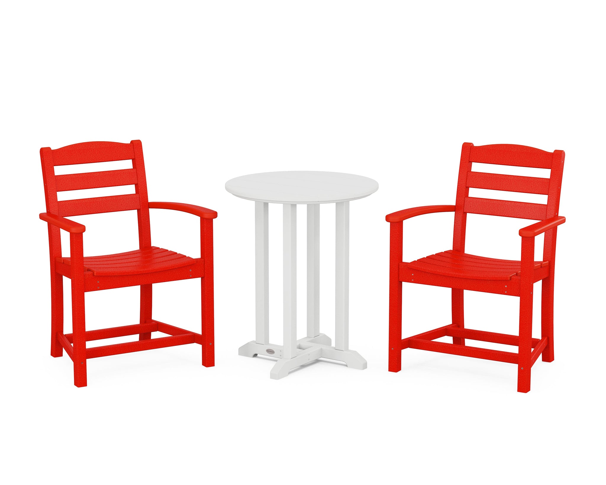 La Casa Café 3-Piece Round Bistro Dining Set