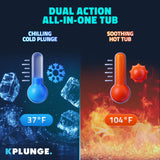 Anzzi Cold Plunge and Hot Tub All-in-One with Built-in Chiller Lights Wi-Fi New