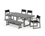 EDGE Sling 6-Piece Dining Set with Bench
