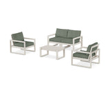 EDGE Sectional 4-Piece Deep Seating Set with Loveseat