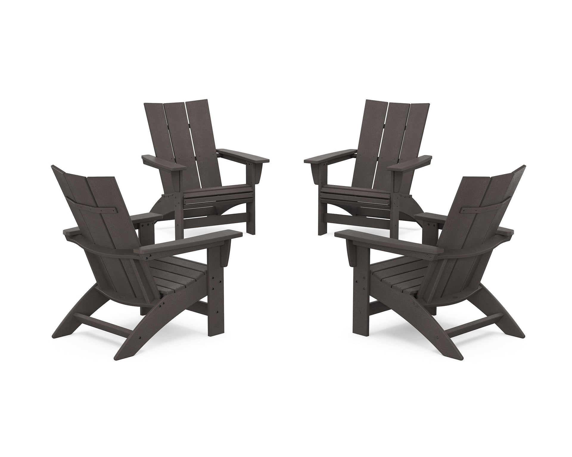 4-Piece Modern Grand Adirondack Chair Conversation Set