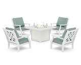 Wovendale 5-Piece Deep Seating Set with Fire Pit Table