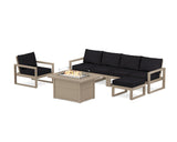 EDGE Sectional Lounge and Fire Pit Set