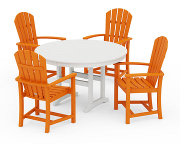 Palm Coast 5-Piece Round Farmhouse Dining Set