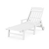 Cottage Chaise with Arms and Wheels