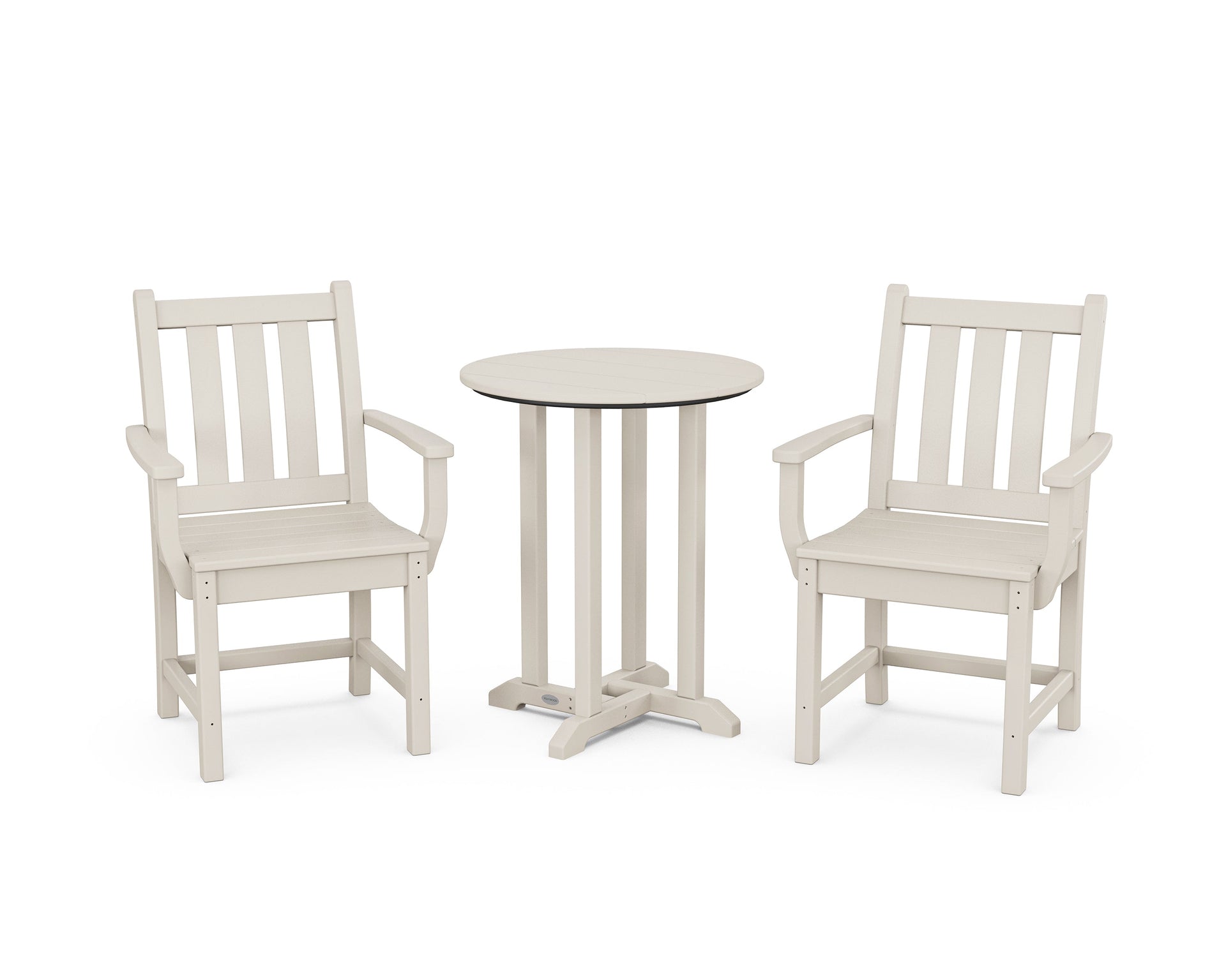 Traditional Garden 3-Piece Round Bistro Dining Set