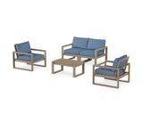 EDGE Sectional 4-Piece Deep Seating Set with Loveseat