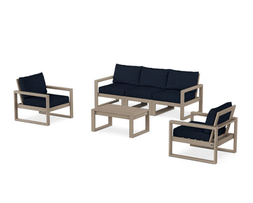 EDGE Sectional 4-Piece Deep Seating Set with Sofa