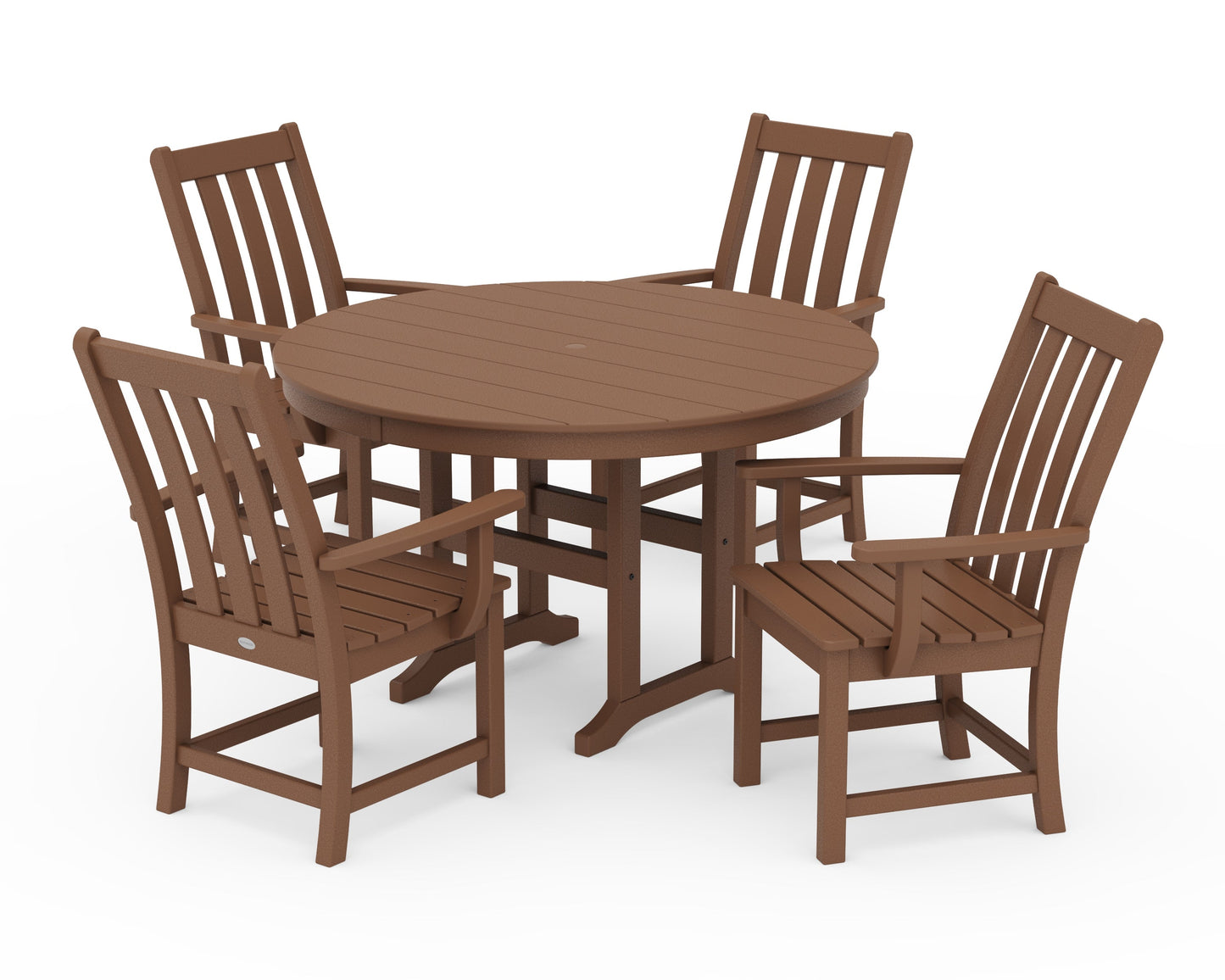 Vineyard 5-Piece Round Farmhouse Dining Set
