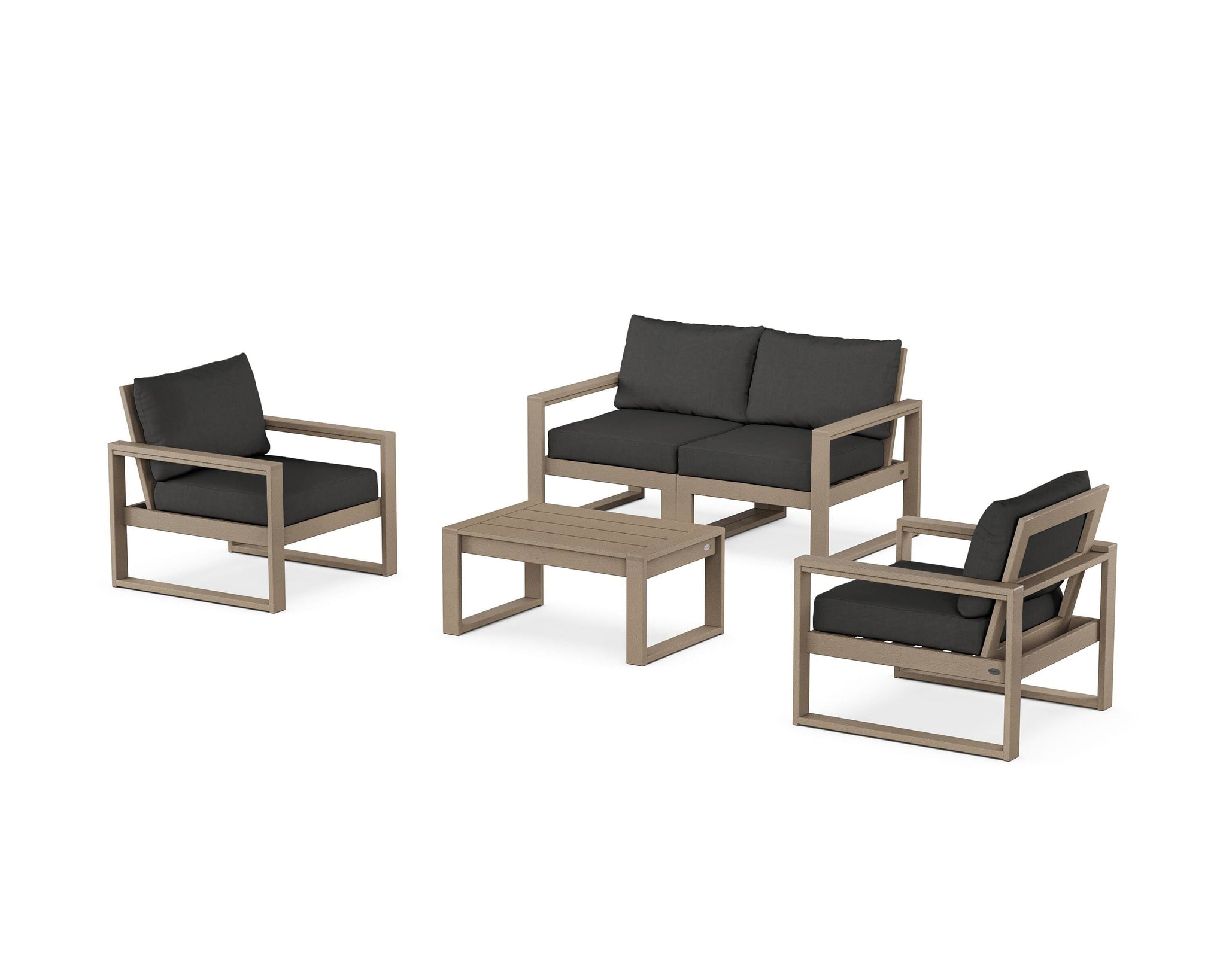 EDGE Sectional 4-Piece Deep Seating Set with Loveseat