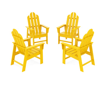 Long Island 4-Piece Upright Adirondack Conversation Set