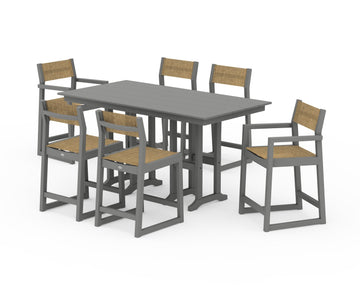 EDGE Sling 7-Piece Farmhouse Counter Set