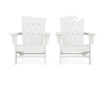 Wave 2-Piece Adirondack Set with The Wave Chair Left