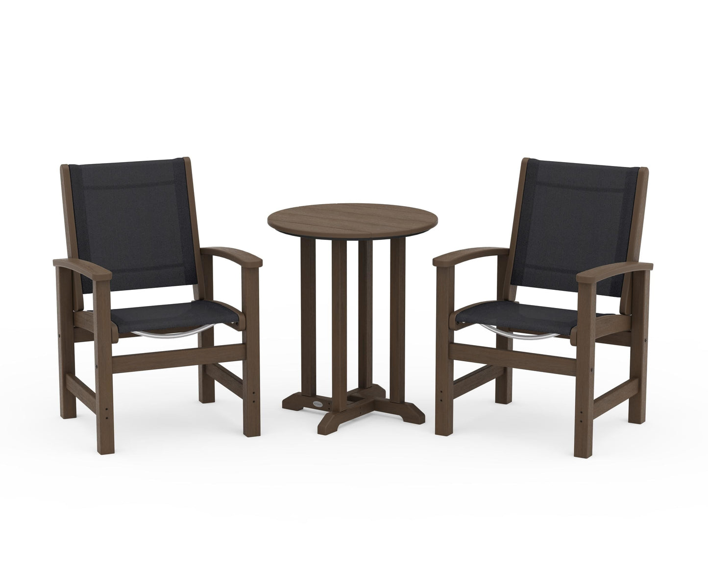 Coastal 3-Piece Round Bistro Dining Set