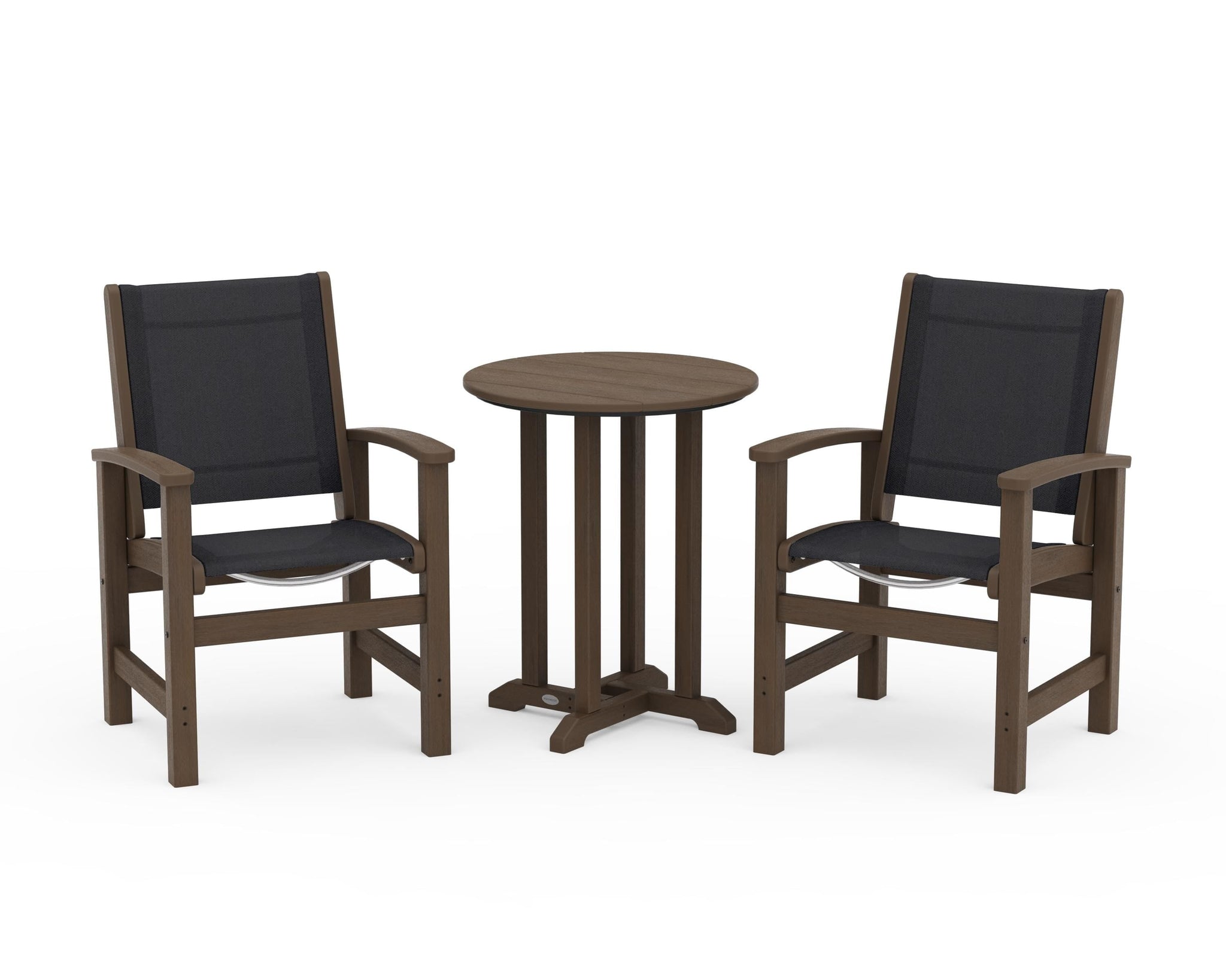 Coastal 3-Piece Round Bistro Dining Set