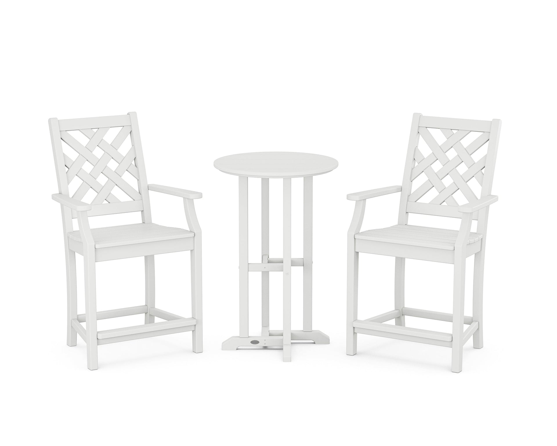 Wovendale 3-Piece Farmhouse Bistro Counter Set
